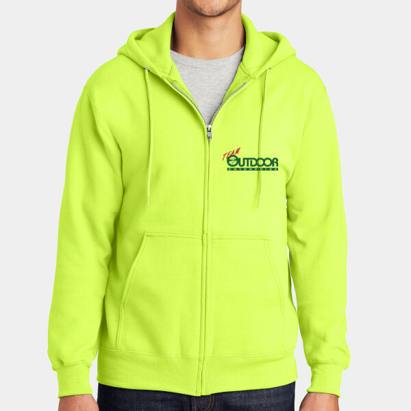 Team Outdoor - Tall Essential Fleece Full Zip Hooded Sweatshirt Thumbnail