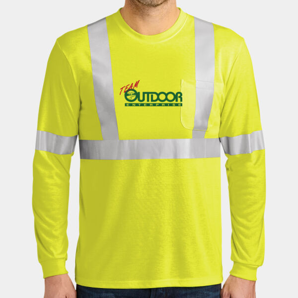 Team Outdoor - Ansi 107 Class 2 Long Sleeve Safety T Shirt Thumbnail