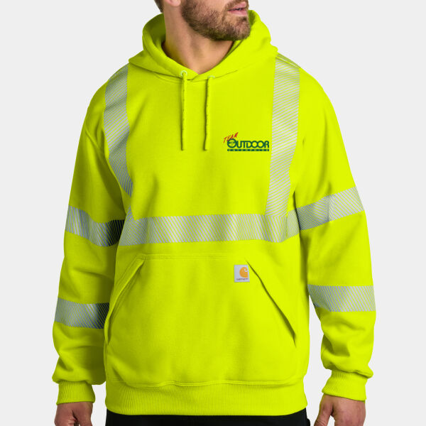 Team Outdoor - Ansi 107 Class 3 Hooded Sweatshirt Thumbnail