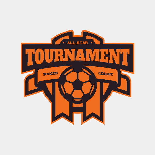 Tournament Soccer league logo template Thumbnail