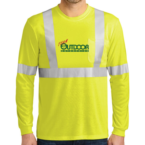Team Outdoor - Ansi 107 Class 2 Long Sleeve Safety T Shirt Thumbnail