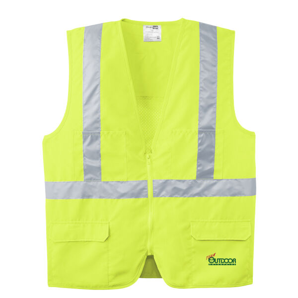 Team Outdoor - Ansi 107 Class 2 Mesh Back Safety Vest Thumbnail