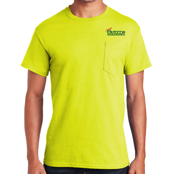Team Outdoor - Ultra Cotton ® 100% Cotton T Shirt with Pocket Thumbnail