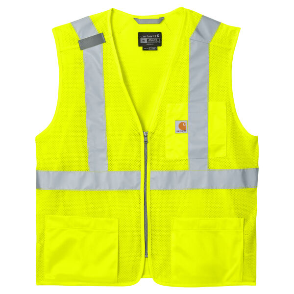 Team Outdoor - Ansi Class 2 Mesh Zip Front Vest Thumbnail