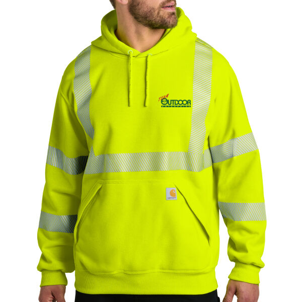 Team Outdoor - Ansi 107 Class 3 Hooded Sweatshirt Thumbnail