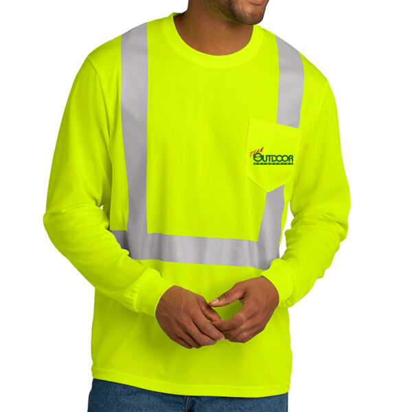 Team Outdoor - Ansi 107 Class 2 Mesh Long Sleeve Tee Thumbnail
