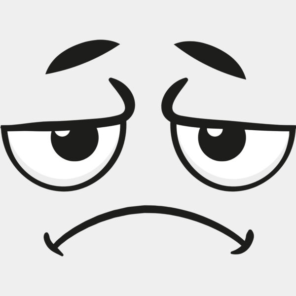 Cartoon Tired Face 3 Thumbnail