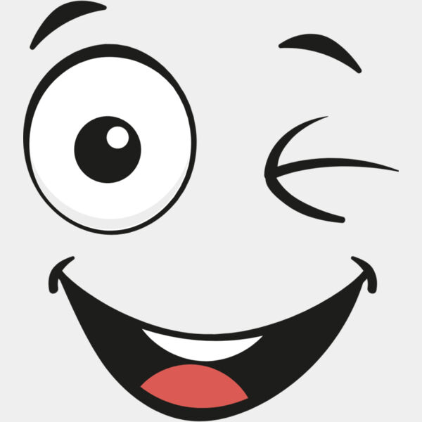 Cartoon Happy Wink Face 3 Thumbnail