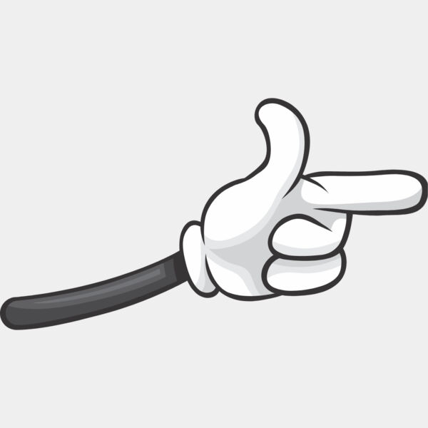 Cartoon Hand Pointing Finger 2 Thumbnail