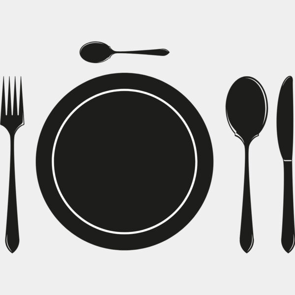 Plate Fork Spoon Knife 2 Thumbnail