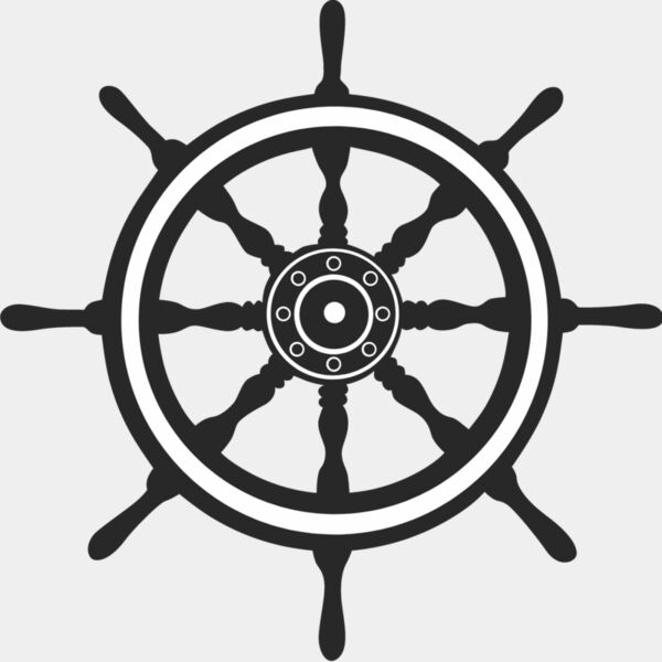 Boat Steering Wheel Silhouette 1 Thumbnail