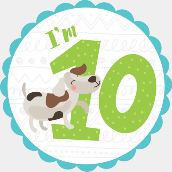 Ten Birthday Animal Dog Number 1 Thumbnail
