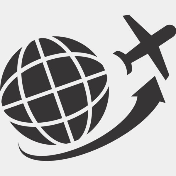 Globe Airplane Icon 1 Thumbnail