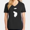 Ladies Core Cotton V-Neck Tee Thumbnail